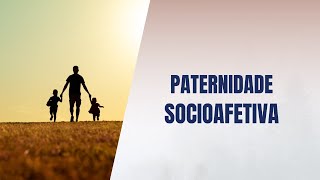 Paternidade socioafetiva [upl. by Nalyac]