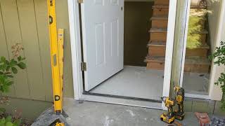 Jeld Wen Front Door Installation  Really crappy products and craftsmanship PART 1 [upl. by Eniar]