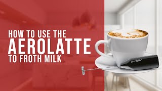 How To Use the AeroLatte To Froth Milk [upl. by Seed]