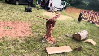 A fabulous range of wooden sculpture at Caerleon festival 2024 [upl. by Siddon]