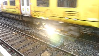 Merseyrail 507 009 making arcs at Birkdale station [upl. by Calloway]