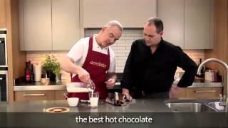 How to make a hot chocolate using an aerolatte milk frother [upl. by Villada]