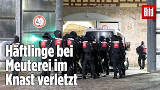 Gefängnismeuterei Polizei stürmt Knast in Thüringen  JVA Untermaßfeld [upl. by Akaya]